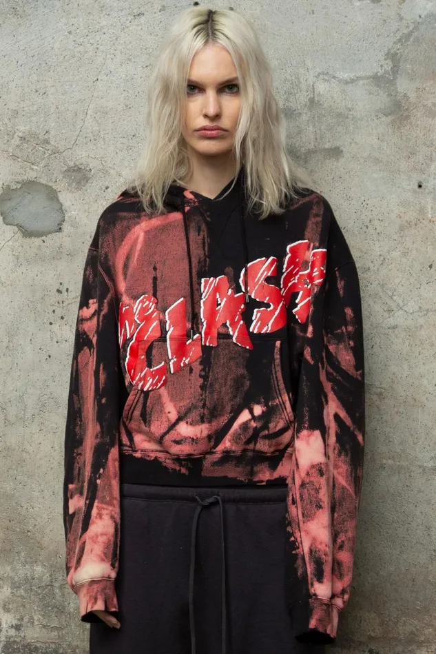 R13 Sweatshirts Women Clash Cropped Hoodie