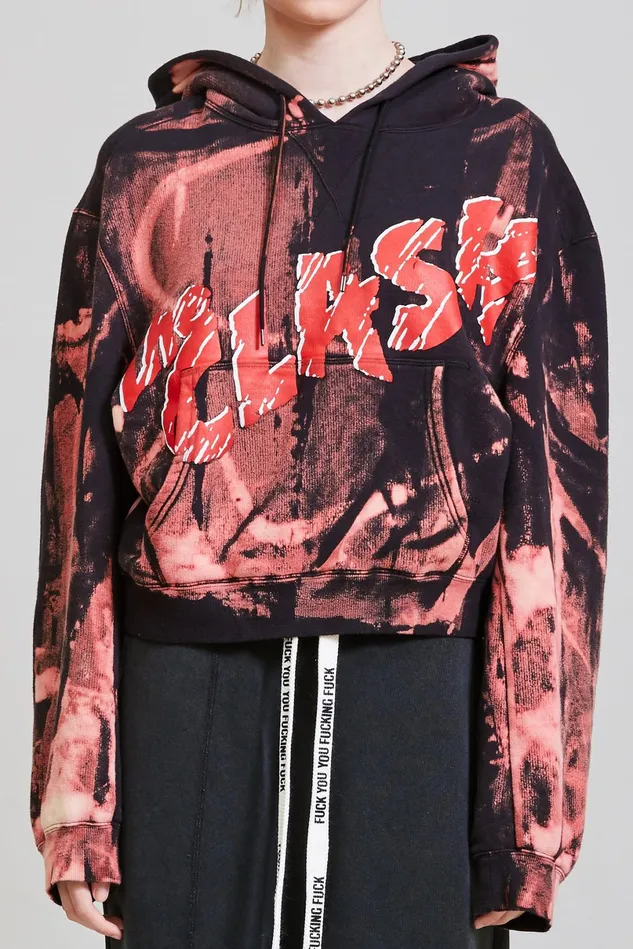 R13 Sweatshirts Women Clash Cropped Hoodie