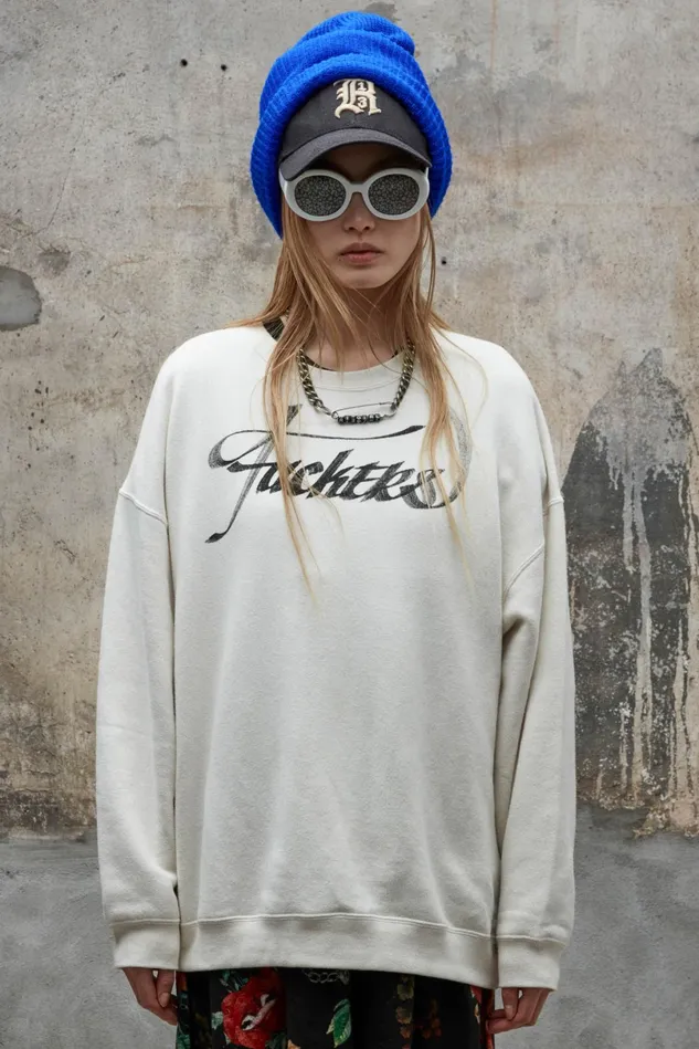 R13 Sweatshirts Women Fkrs Oversized Crewneck