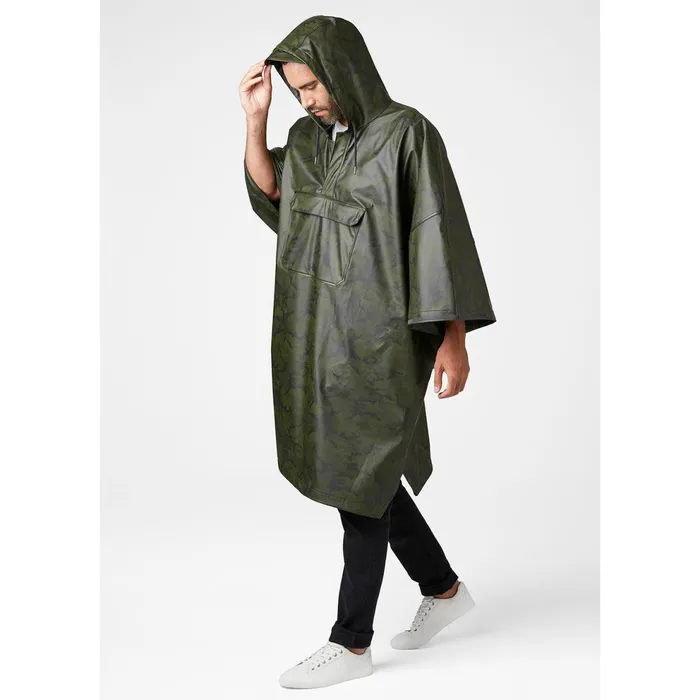Rain Jackets Men Helly Hansen MOSS PONCHO 469 Forest Camo