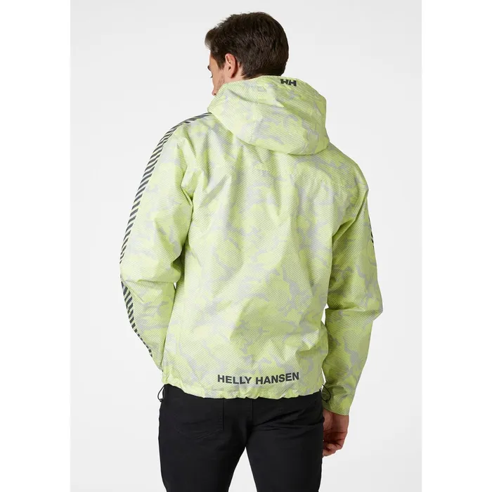 Rain Jackets Men Helly Hansen VECTOR PACKABLE RAIN JACKET 379 Sunny Lime