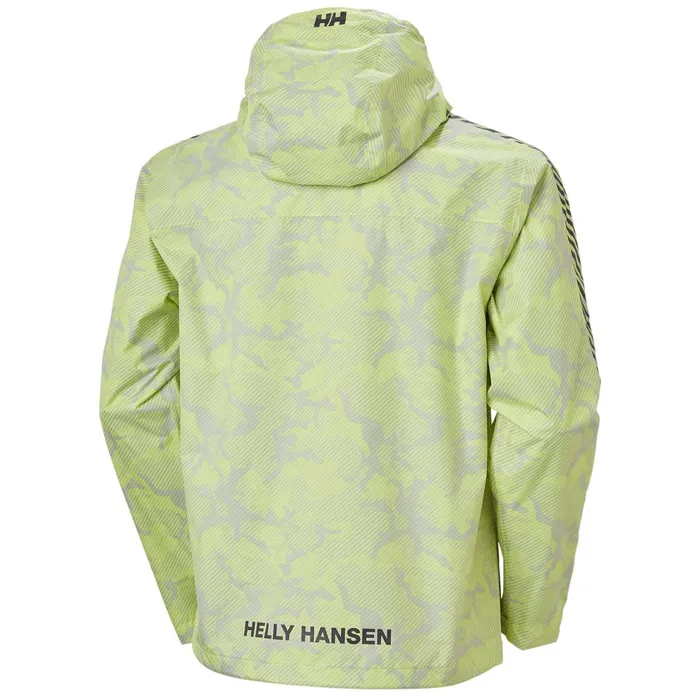 Rain Jackets Men Helly Hansen VECTOR PACKABLE RAIN JACKET 379 Sunny Lime