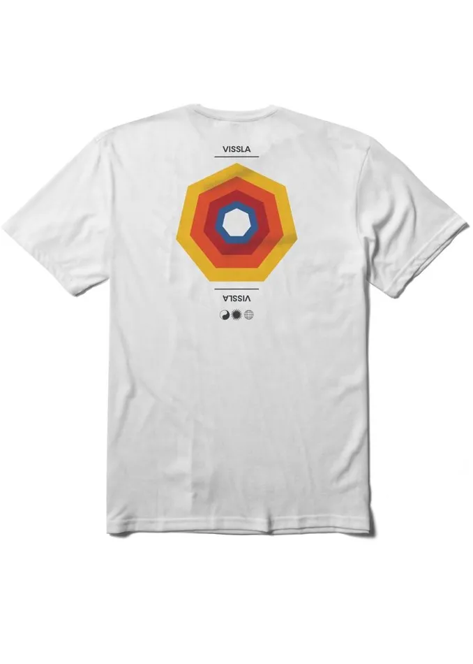 Recline Comp Lite Eco Performance Tee White Men Vissla Tees