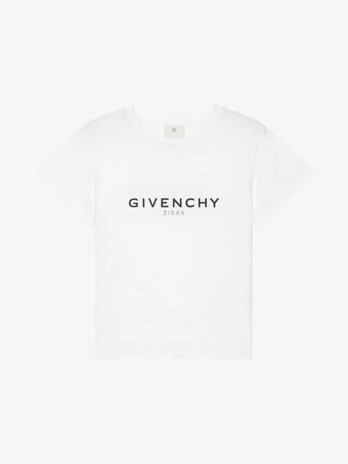 Reverse TShirt In Cotton White Kids Givenchy