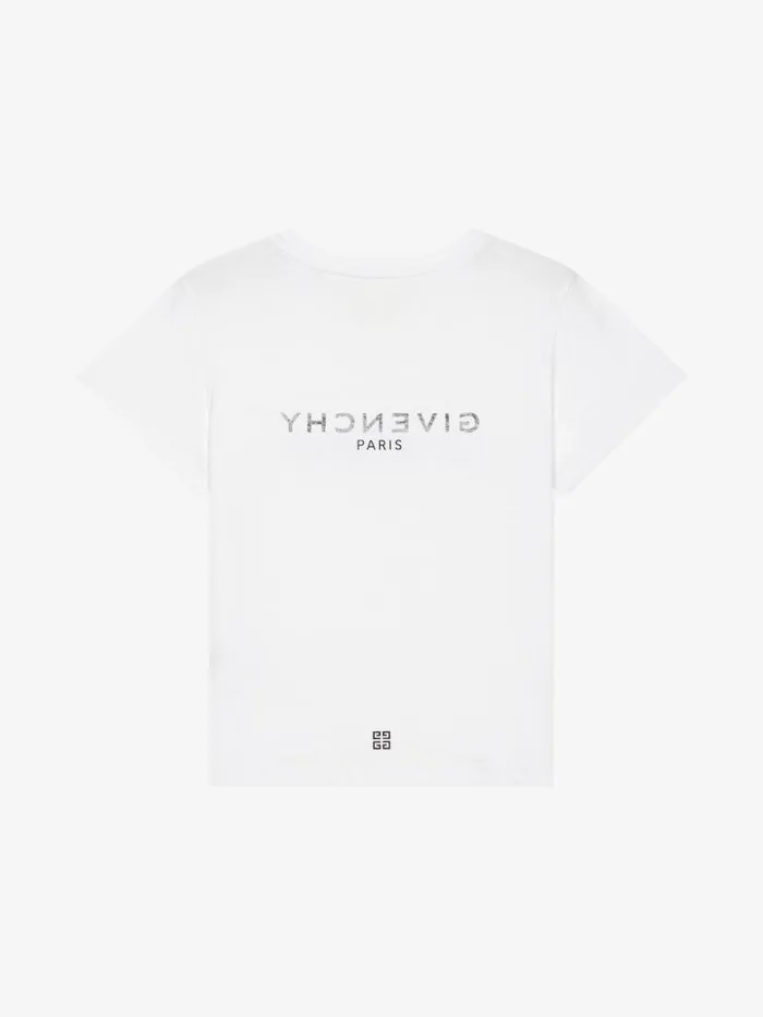 Reverse TShirt In Cotton White Kids Givenchy