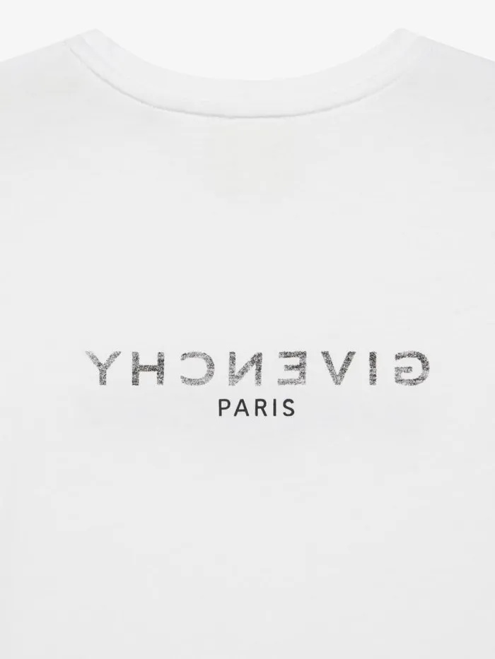Reverse TShirt In Cotton White Kids Givenchy