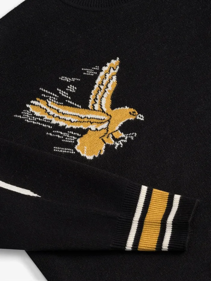 RHUDE EAGLE SOUVENIR KNIT CREWNECK Men Rhude Luxe Knitwear