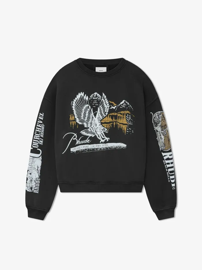 RHUDE PENNANT FLAG CREWNECK Men Rhude Sweatshirts