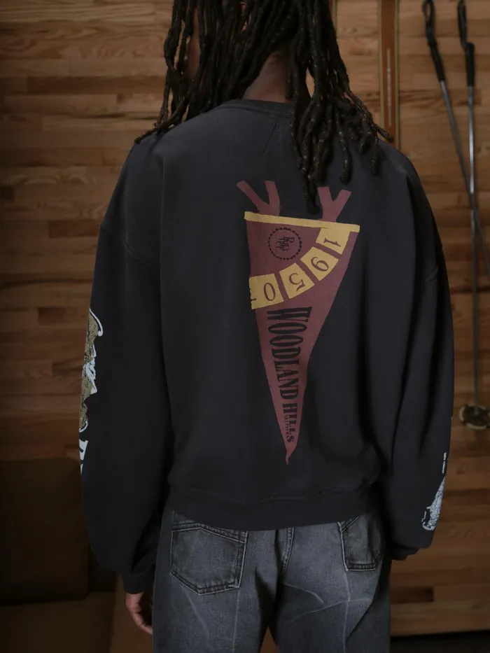 RHUDE PENNANT FLAG CREWNECK Men Rhude Sweatshirts