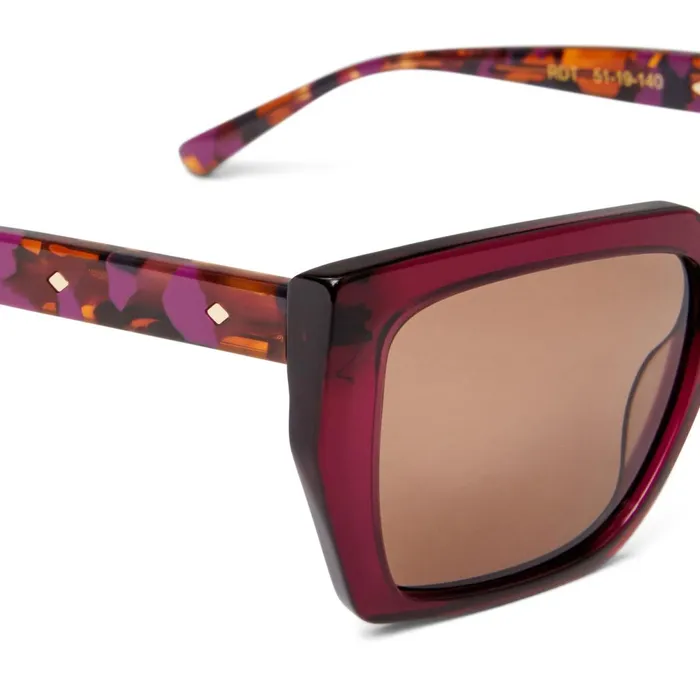 Ricci Sunglasses Red Tortoise Men Bruno Magli Sunglasses