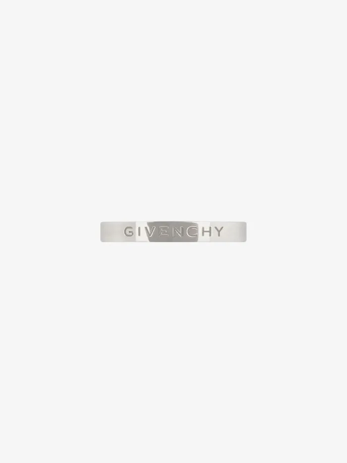 Ring In Metal Silvery Men Givenchy Jewelry