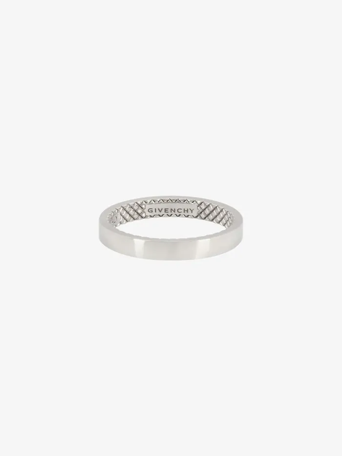 Ring In Metal Silvery Men Givenchy Jewelry
