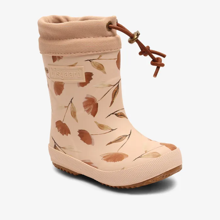 Rubber boots bisgaardshoes KIDS thermo delicate flowers Rose