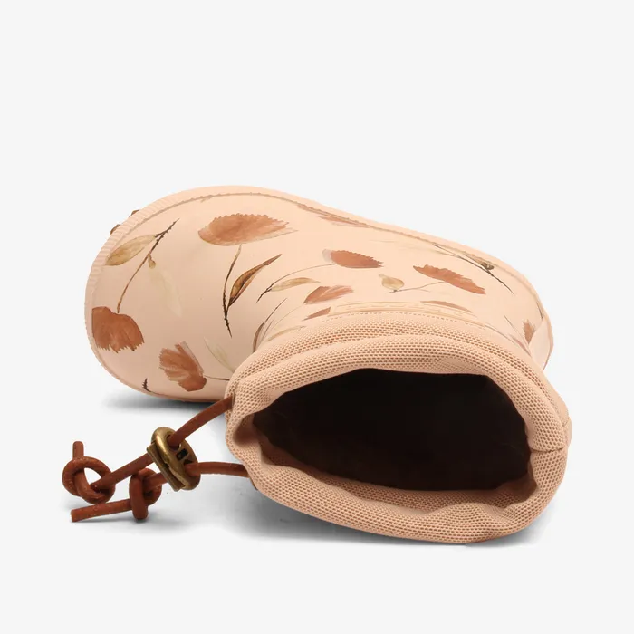 Rubber boots bisgaardshoes KIDS thermo delicate flowers Rose