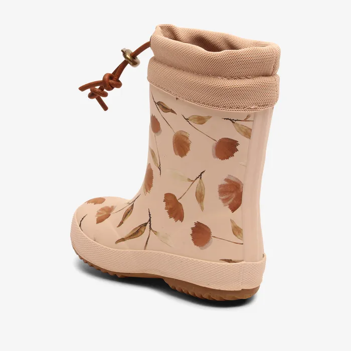 Rubber boots bisgaardshoes KIDS thermo delicate flowers Rose