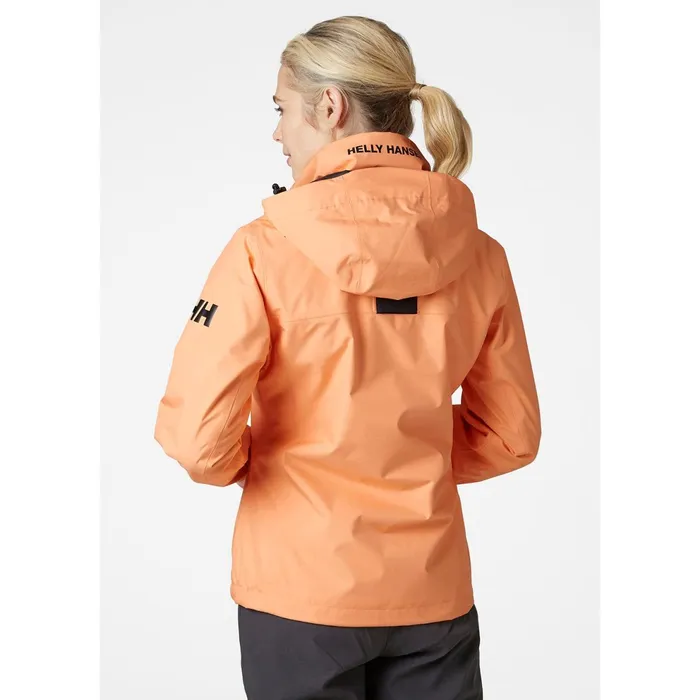 Sailing Jackets Women Helly Hansen W CREW HOODED MIDLAYER JACKET 071 Melon