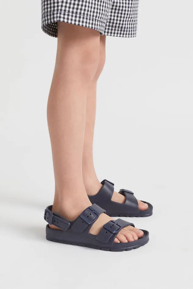Sandals and Slides Boy Seed Heritage Rubber Buckle Slide Navy