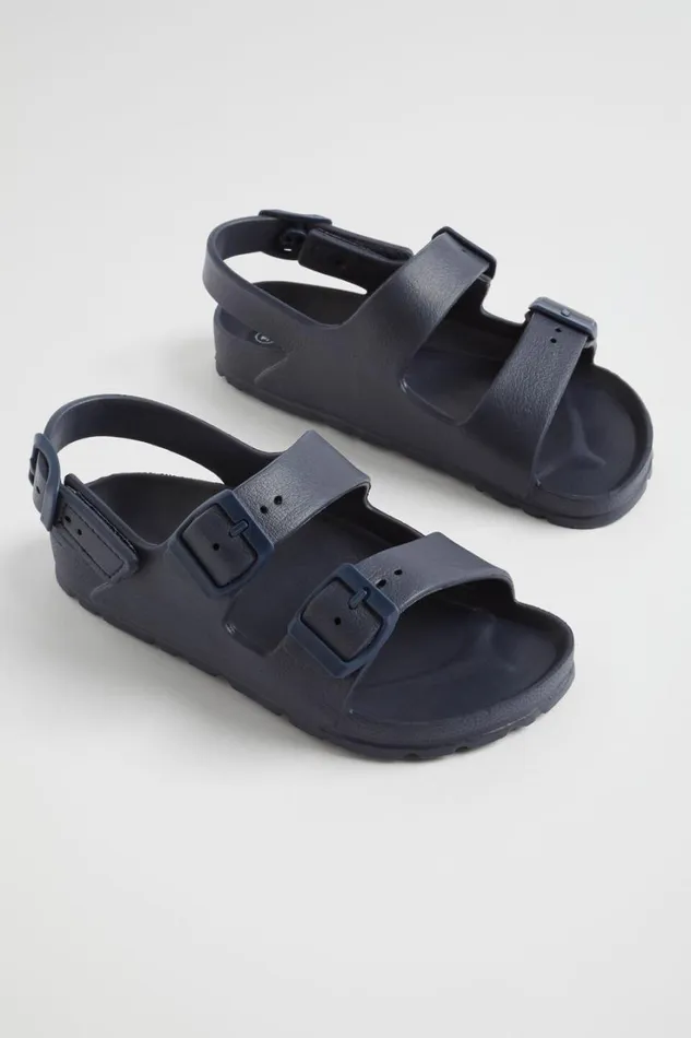 Sandals and Slides Boy Seed Heritage Rubber Buckle Slide Navy