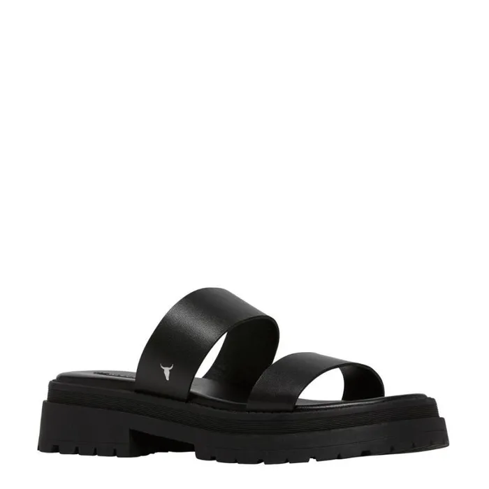 Sandals Women Windsor Smith LASER BLACK LEATHER SANDALS Sandals Women Windsor Smith LASER BLACK LEATHER SANDALS