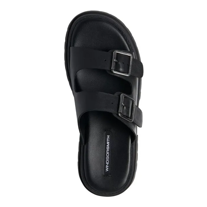 Sandals Women Windsor Smith LULLABY BLACK LEATHER SANDALS Sandals Women Windsor Smith LULLABY BLACK LEATHER SANDALS