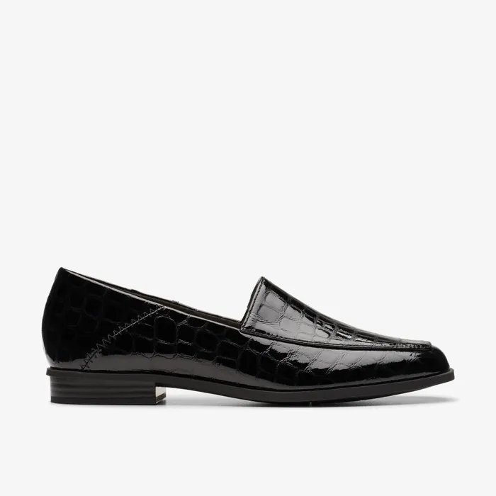 Sarafyna Freva Black Interest Women Clarks SlipOns