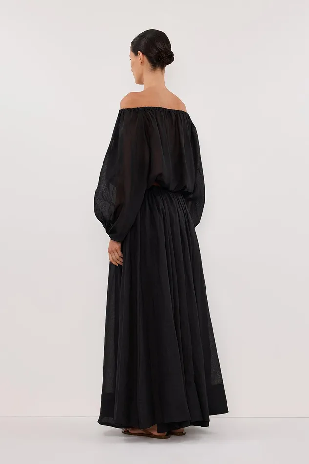 SELENE BLACK RAMIE LONGSLEEVE TOP Women DISSH Co Ord Sets
