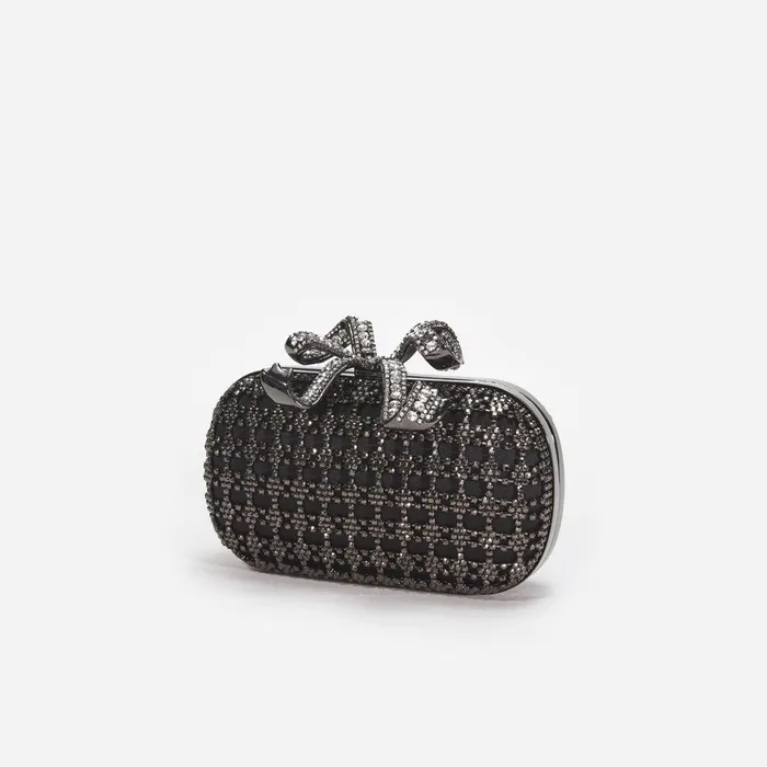Self Portrait Clutch Bags Black Crystal Clutch Bag 8211 Women