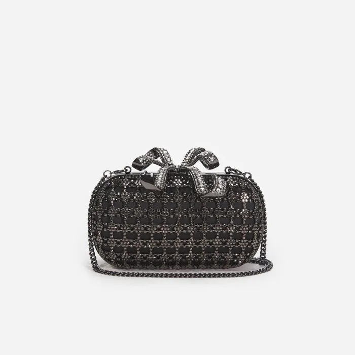 Self Portrait Clutch Bags Black Crystal Clutch Bag 8211 Women