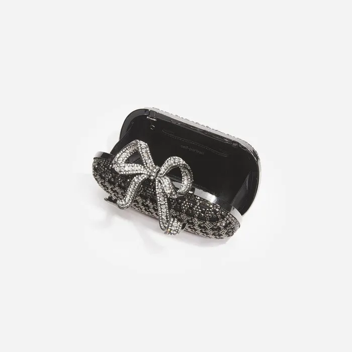 Self Portrait Clutch Bags Black Crystal Clutch Bag 8211 Women