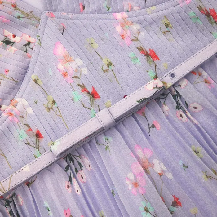 Self Portrait Dresses Lilac Floral Midi Dress 8211 Women