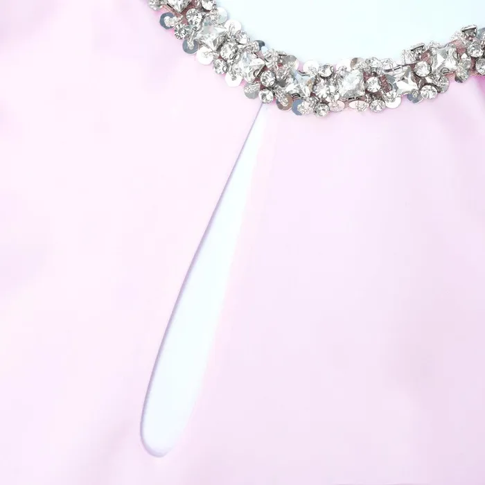 Self Portrait Tops Pink Satin Embellished Top 8211 Women