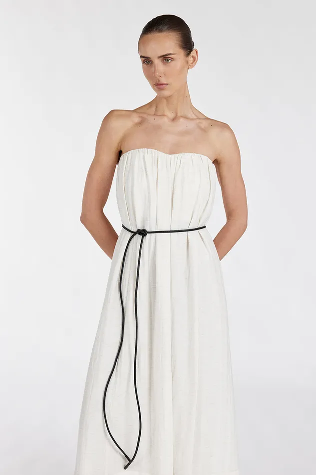 SHANIYA CREAM MARLE MIDI DRESS Women DISSH Midi Dresses