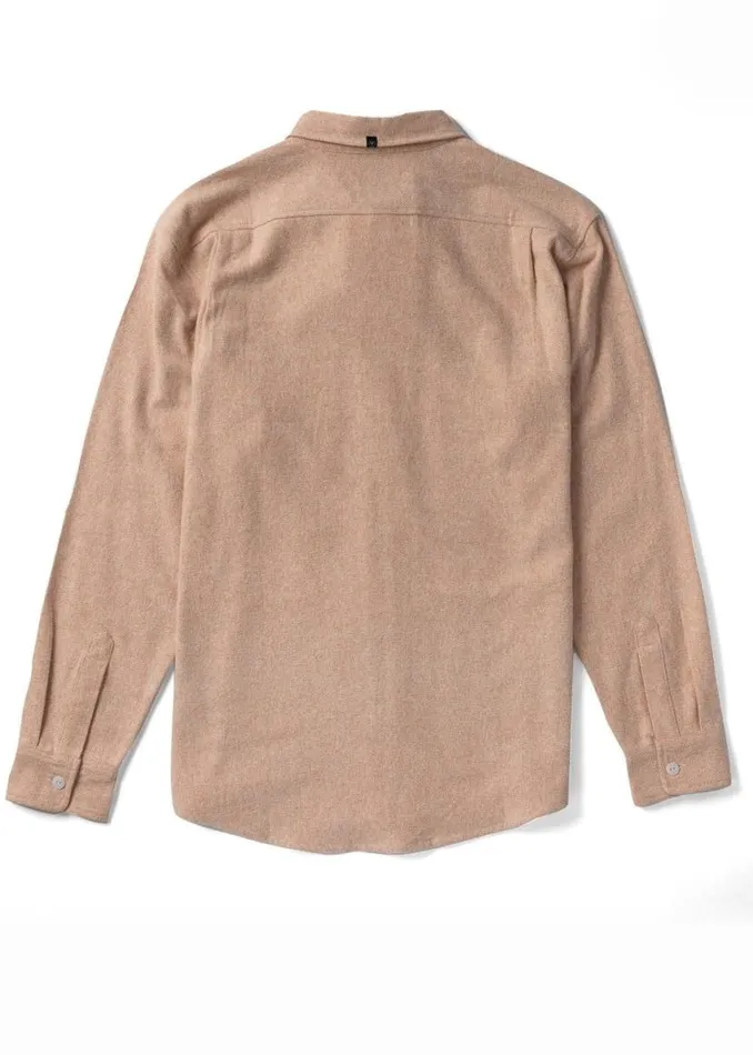 Shaper Eco Ls Flannel Guava Men Vissla Shirts and Flannels