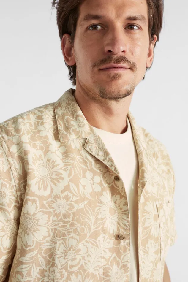 Shirts Man Seed Heritage Resort Shirt Sand Floral