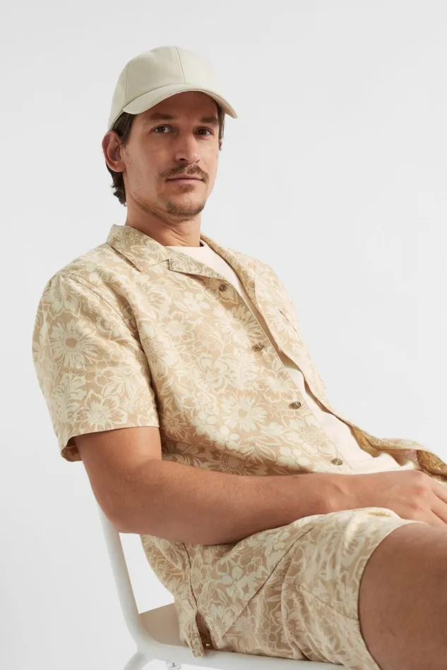 Shirts Man Seed Heritage Resort Shirt Sand Floral