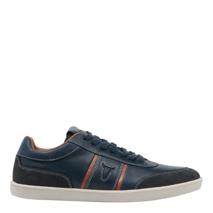 Shoes Men Windsor Smith CARLO INK LEATHER SUEDE SHOES