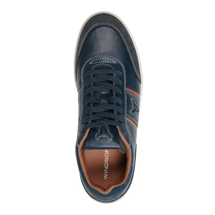 Shoes Men Windsor Smith CARLO INK LEATHER SUEDE SHOES