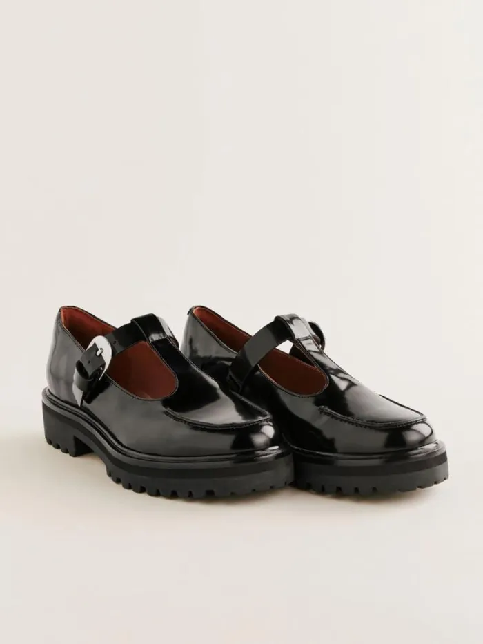 Shoes The Reformation Abalonia Chunky Maryjane Black