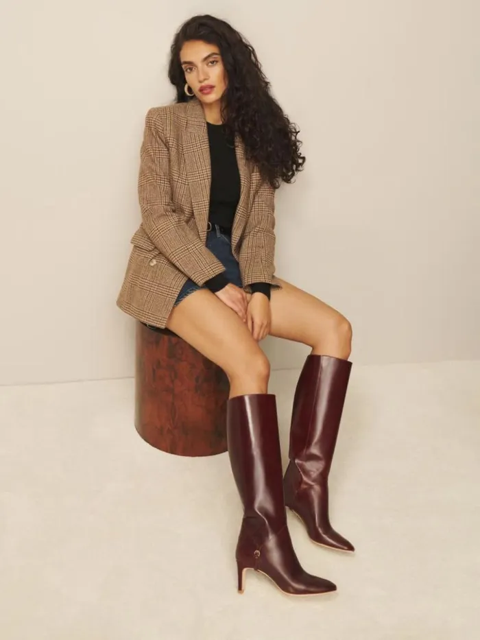 Shoes The Reformation Gaelle Knee Boot Ruby