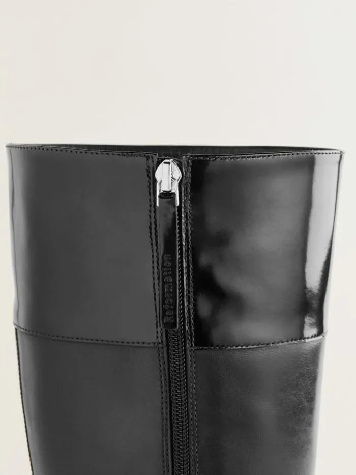 Shoes The Reformation Graham Knee High Boot Black Leather