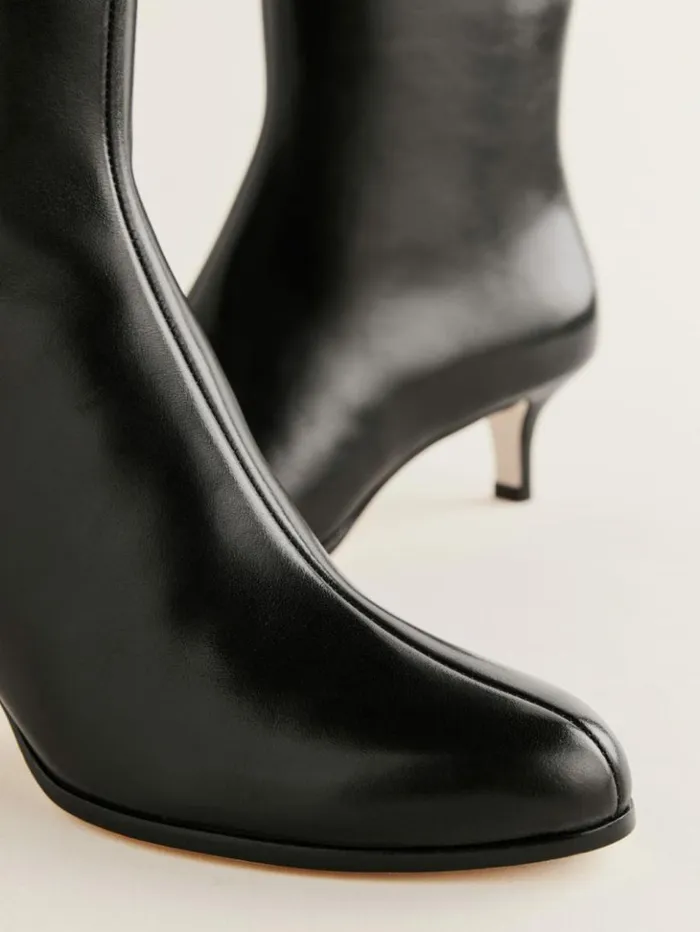 Shoes The Reformation Xandra Knee Boot Black Leather