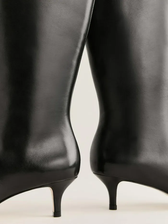 Shoes The Reformation Xandra Knee Boot Black Leather