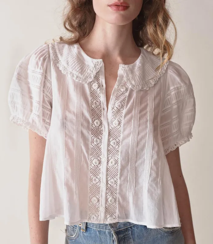 Shop BERNADINE TOP Salt DEN Pants and Shorts
