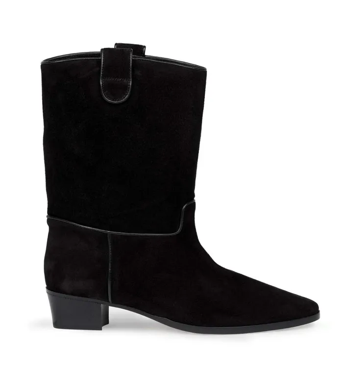 Shop DEMI RIVIERA BOOT Black Suede DEN Footwear