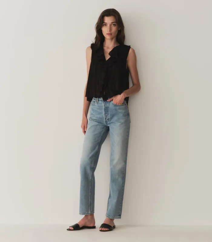 Shop HILDA TOP Black DEN Tops