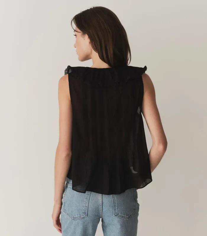 Shop HILDA TOP Black DEN Tops