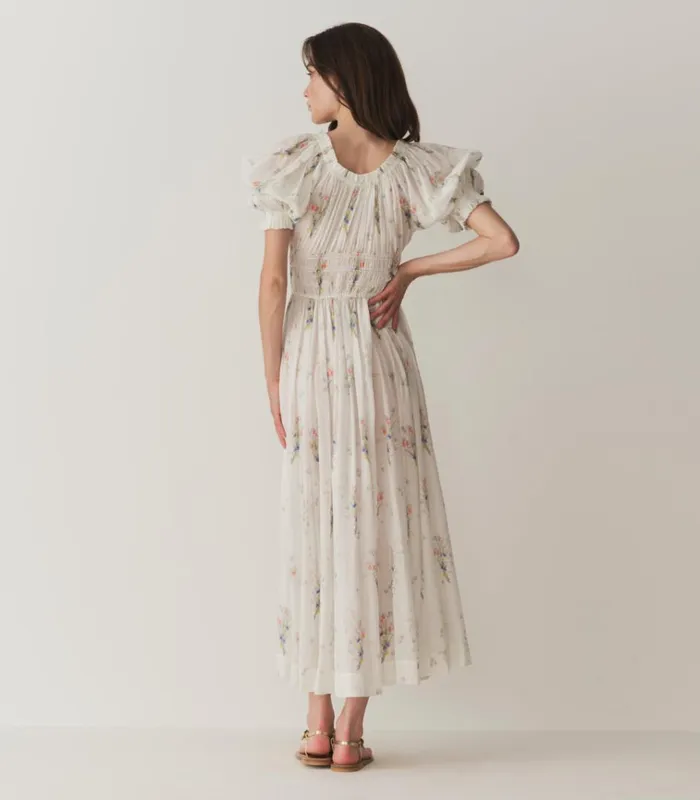 Shop ISCHIA DRESS Painted Bouquet DEN Dresses