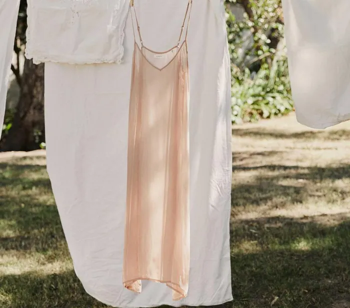 Shop LONG DEEP VNECK SLIP Conch DEN Delicates and Sleepwear