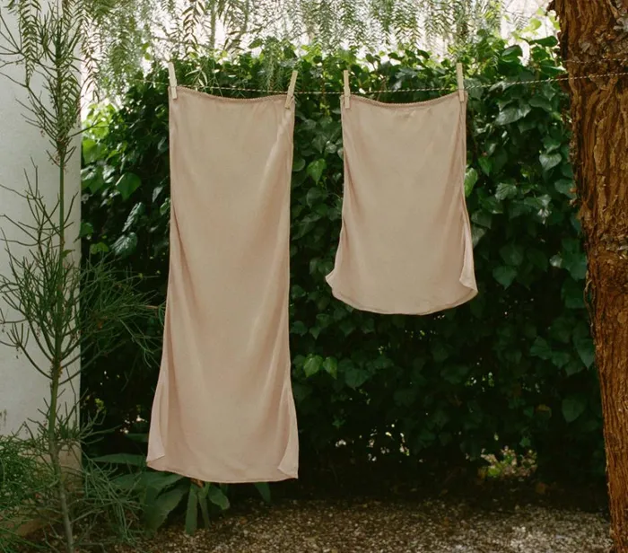Shop LONG SKIRT SLIP Conch DEN Delicates and Sleepwear