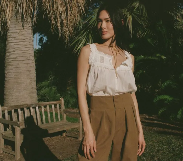 Shop LOUVRE PANT Boscage DEN Pants and Shorts